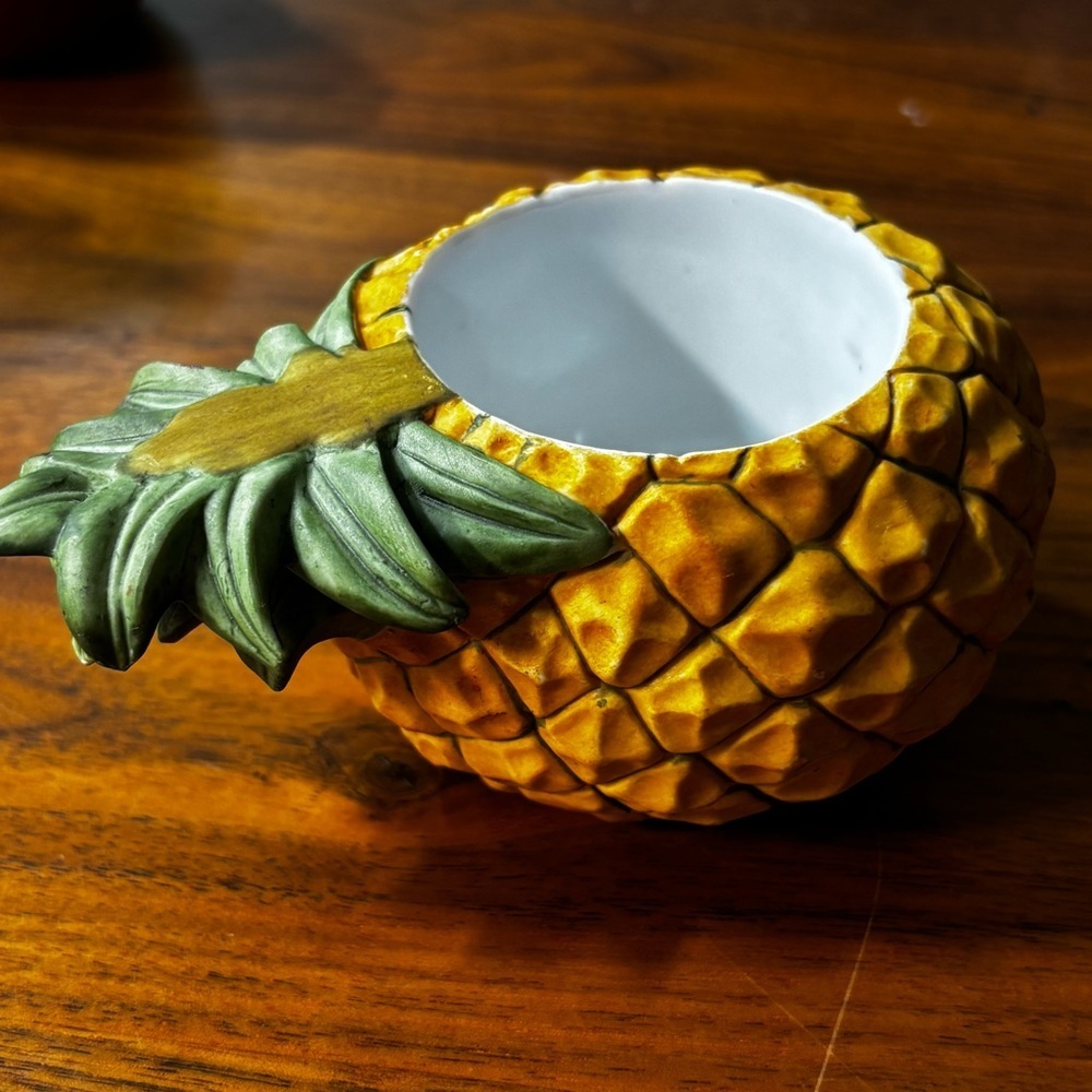Partylite fruit splash votive candleholders: pineapple, peach, apple, cantaloupe - Picture 5 of 8